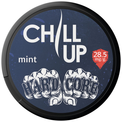 Cнюс CHILL UP Hardcore Mint 28.5 mg/g 21 шт в банці