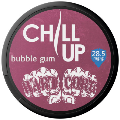 Cнюс CHILL UP Hardcore Bubble Gum 28.5 mg/g 21 шт в банці