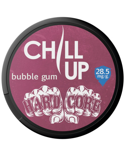 Снюс CHILL UP Hardcore Bubble Gum 28.5 mg/g – взрывная сладость и максимальная сила, 21 шт в банке