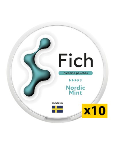 Cнюс FICH Nordic Mint – чистая северная мята в каждом пауче.