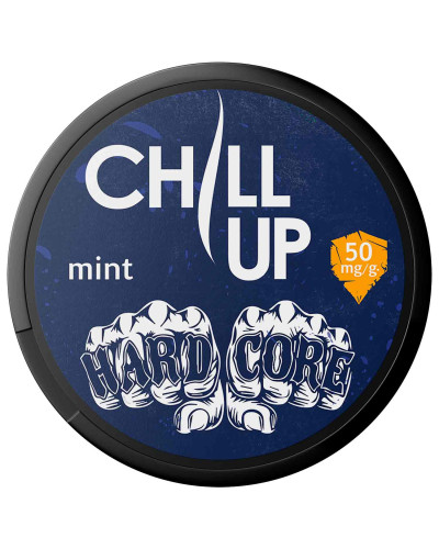 Cнюс CHILL UP Hardcore Mint 50 mg/g  — максимальна м’ятна свіжість і сила 21 шт в банці