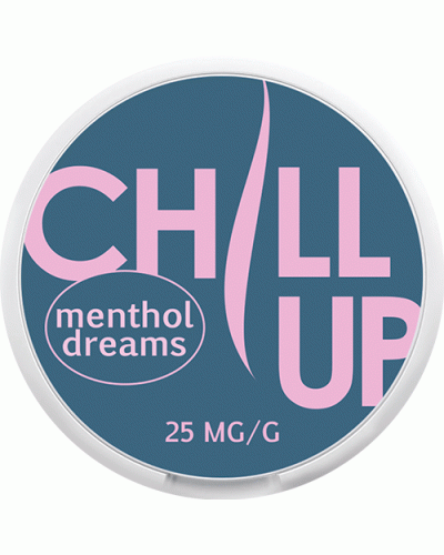 Снюс CHILL UP Menthol Dreams 25 mg/g — чистая ментолова прохлада