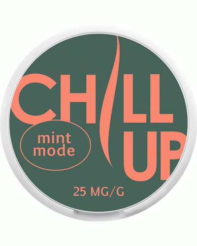 Снюс CHILL UP Mint Mode 25 mg/g — свежий мятный снюс с умеренной крепостью.